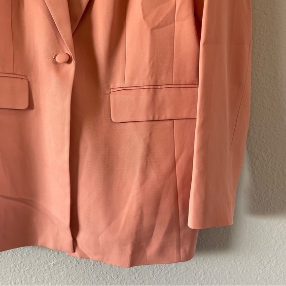 NWT Pretty Garden Pink Chic Tailored Business Blazer Jacket Women's Size Large - Picture 8 of 10